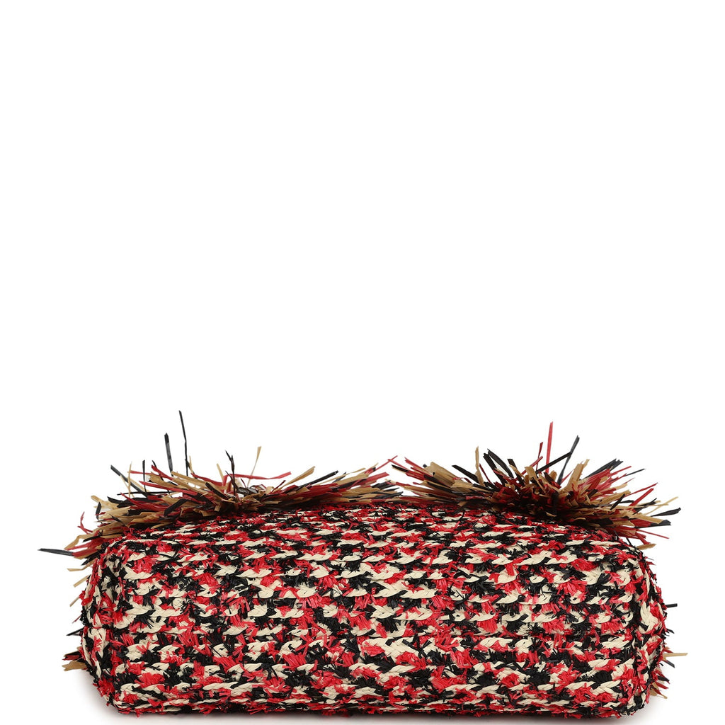 chanel-small-cc-shopping-bag-red-beige-black-braided-raffia-gold-metal
