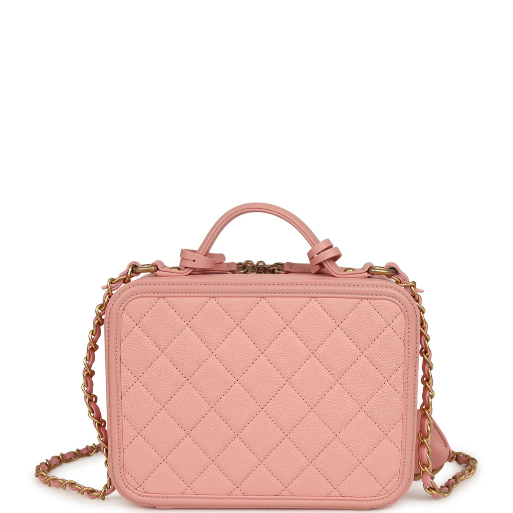 pre-owned-chanel-medium-cc-filigree-vanity-case-pink-caviar-brushed-gold-metal