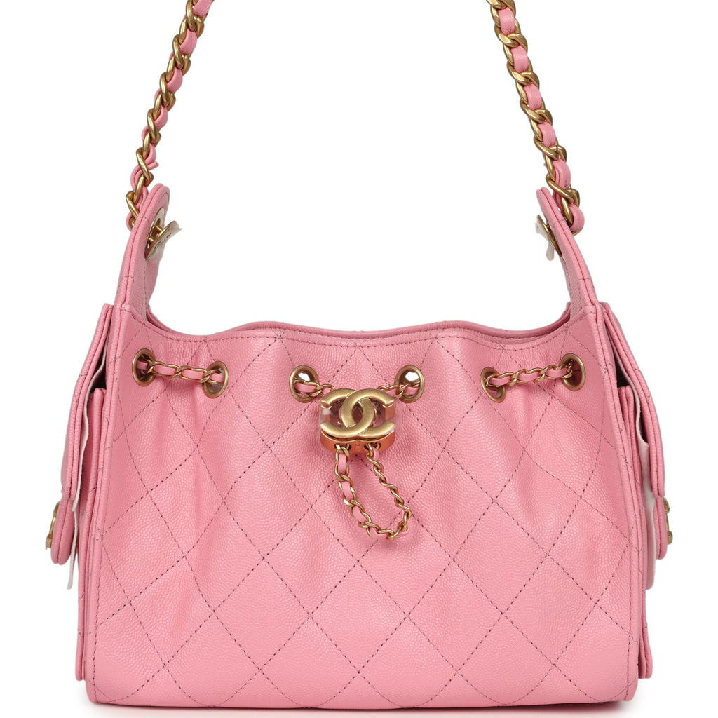 chanel-mini-25-hobo-bag-pink-caviar-antique-gold-metal