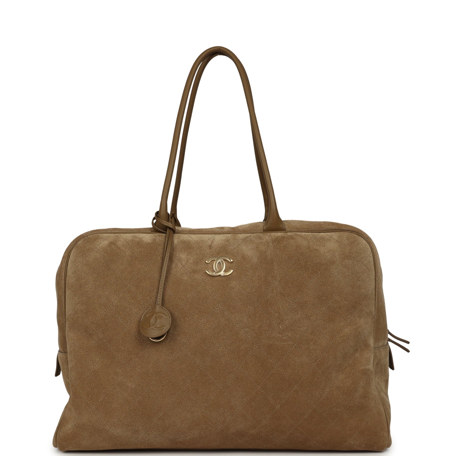 chanel-maxi-perfect-bowling-bag-dark-beige-suede-gold-metal