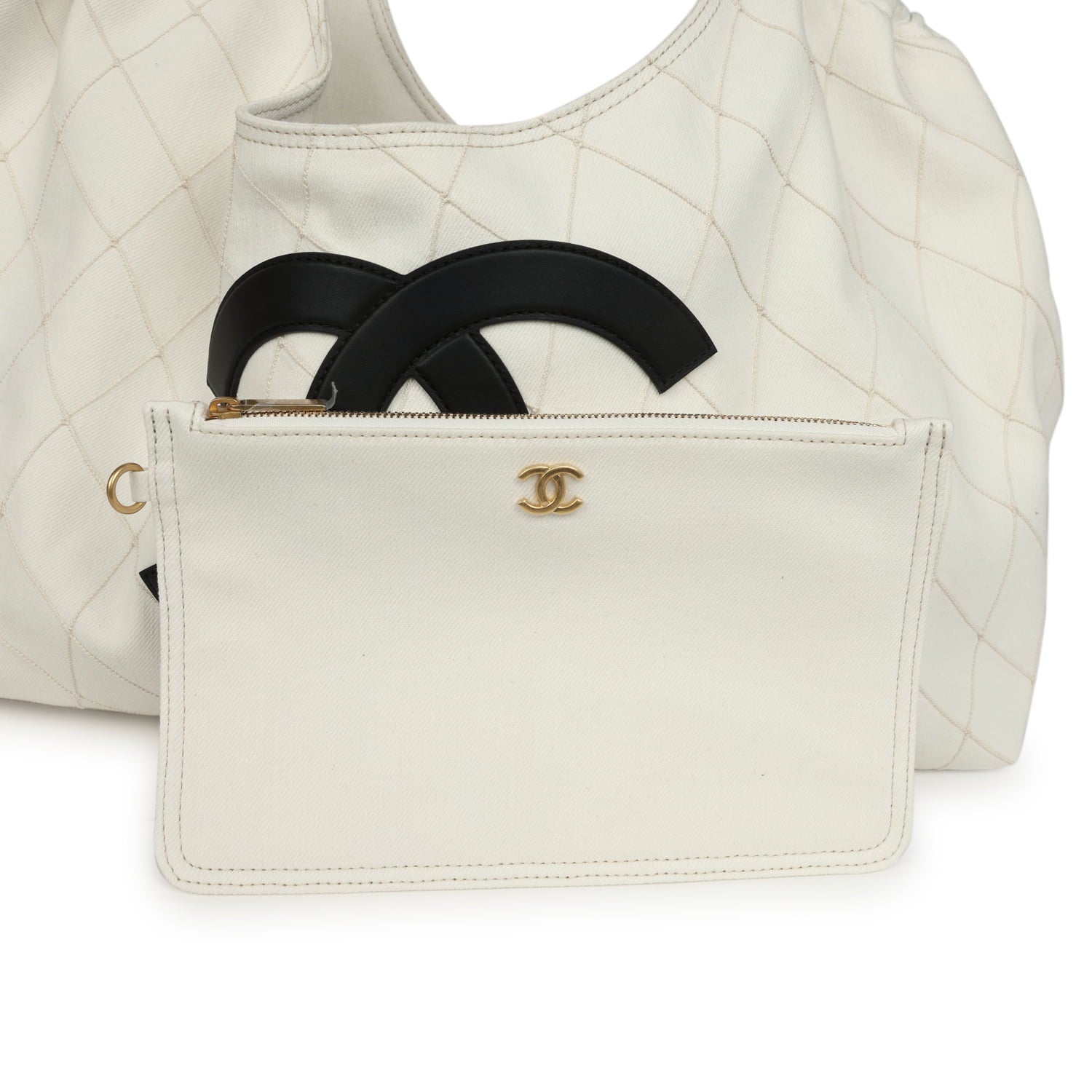 chanel-maxi-coco-beach-cambon-hobo-bag-white-denim-and-black-calfskin-brushed-gold-metal