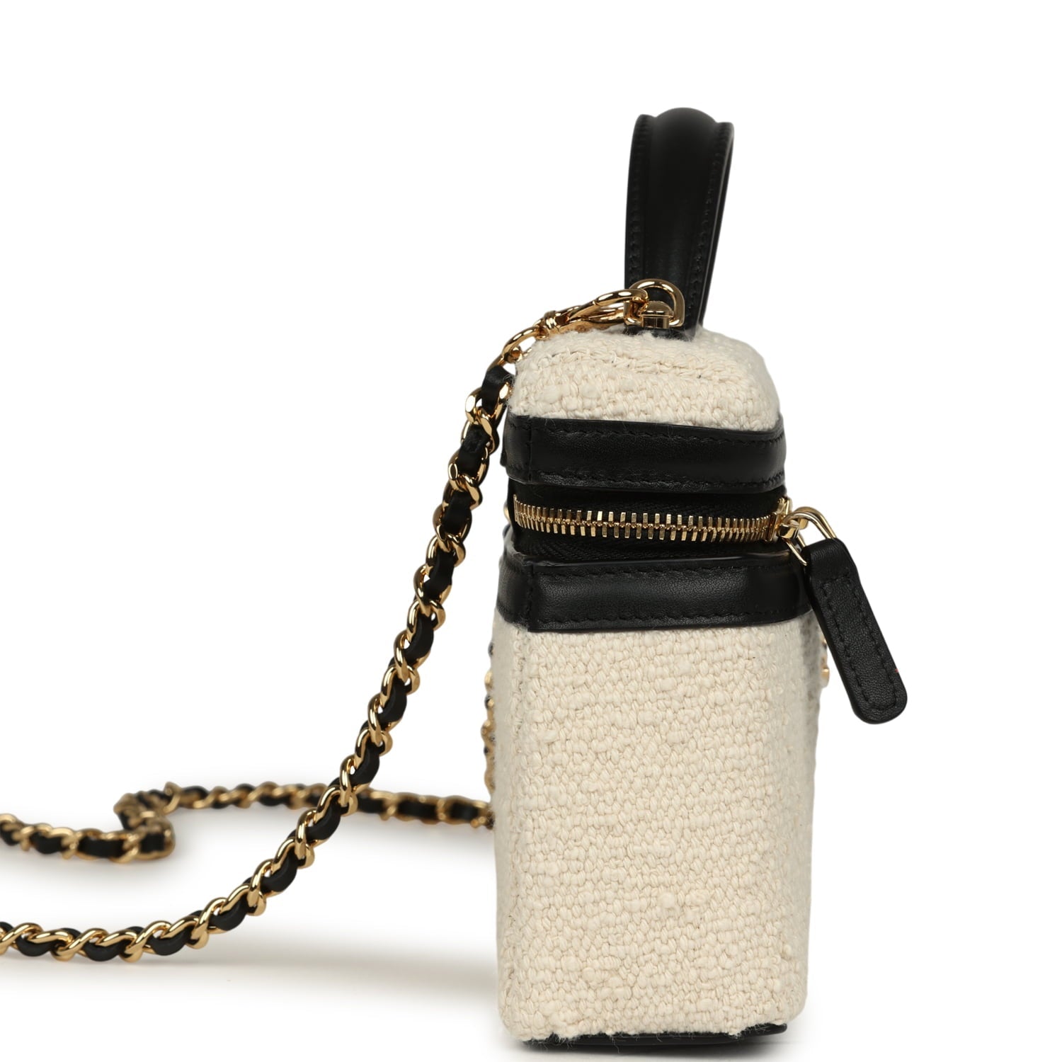 chanel-coco-beach-top-handle-long-vanity-case-with-chain-ecru-tweed-and-black-calfskin-gold-metal