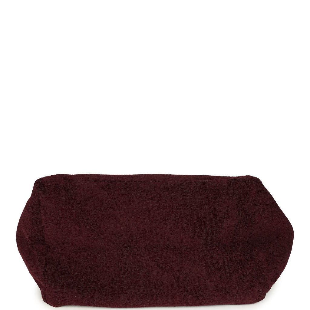 chanel-coco-beach-cc-beach-tote-bag-towel-set-burgundy-terry-silver-metal