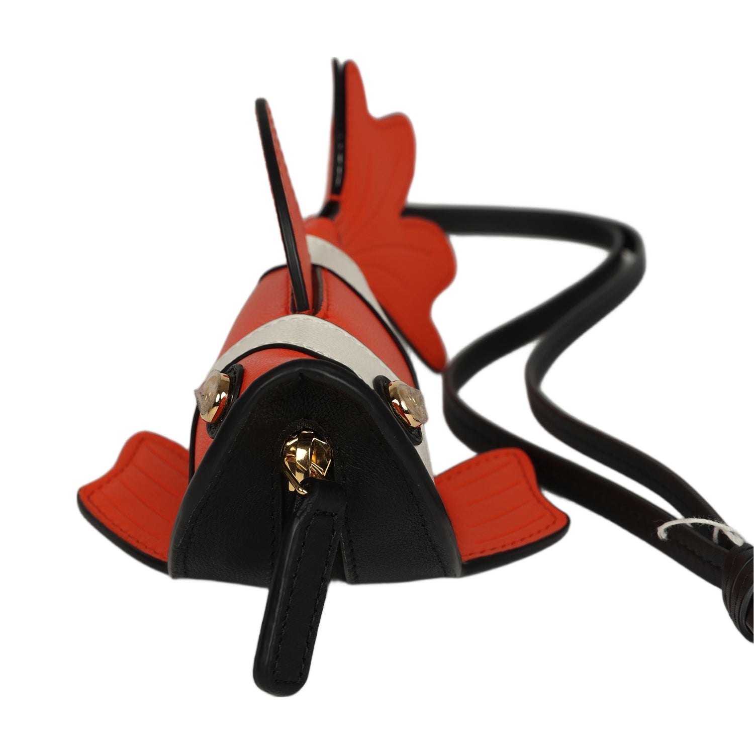 chanel-coco-beach-mini-clownfish-bag-charm-orange-white-black-lambskin-gold-metal