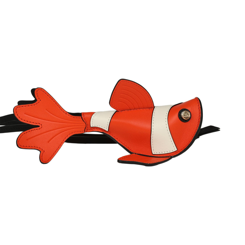 chanel-coco-beach-mini-clownfish-bag-charm-orange-white-black-lambskin-gold-metal