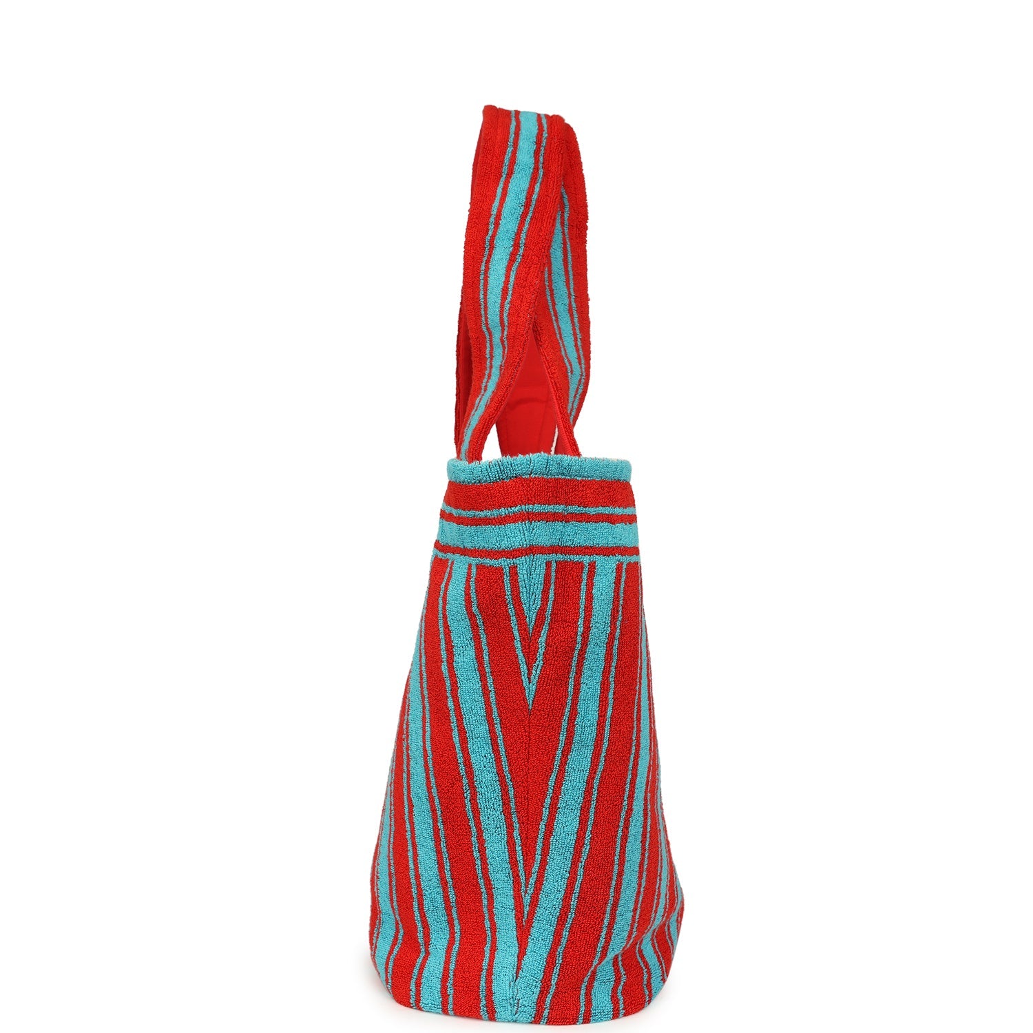 chanel-coco-beach-cc-striped-beach-tote-bag-towel-set-red-and-turquoise-terry-silver-metal