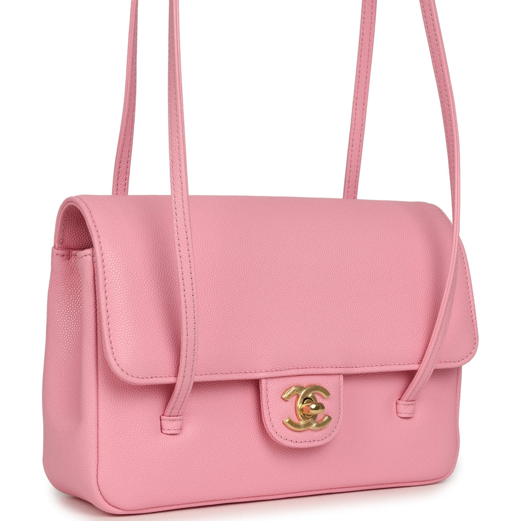 chanel-small-preppy-coco-flap-bag-pink-shiny-caviar-brushed-gold-metal