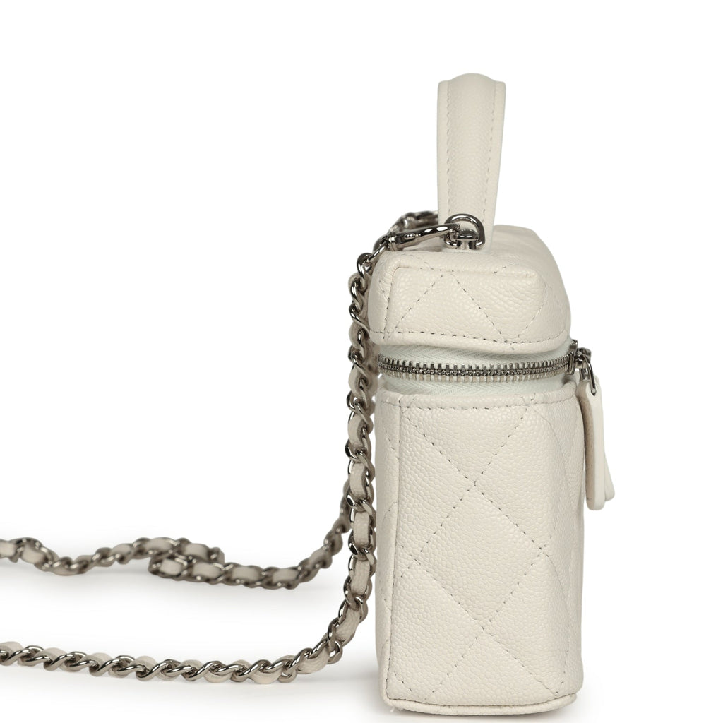 chanel-top-handle-long-vanity-case-with-chain-white-shiny-caviar-silver-metal
