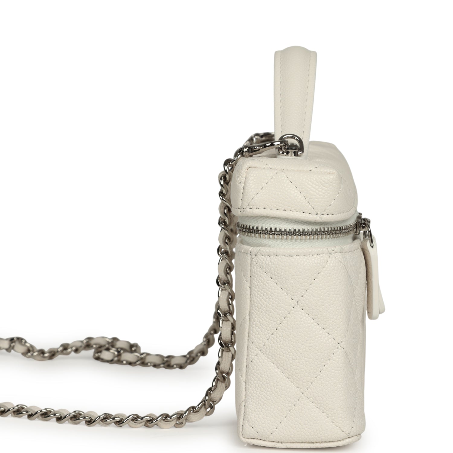 chanel-top-handle-long-vanity-case-with-chain-white-shiny-caviar-silver-metal