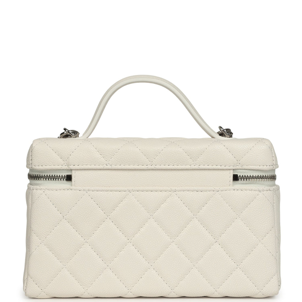 chanel-top-handle-long-vanity-case-with-chain-white-shiny-caviar-silver-metal