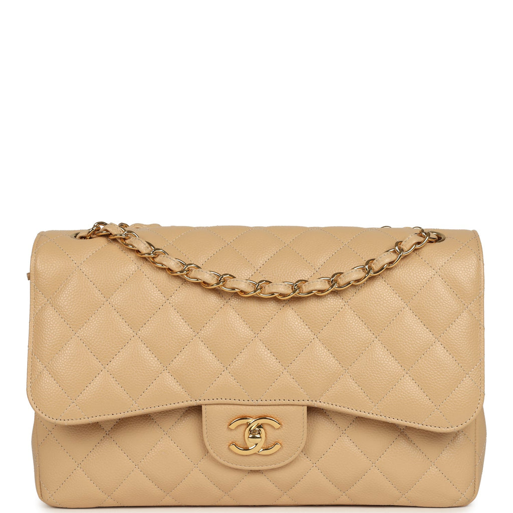 pre-owned-chanel-jumbo-classic-double-flap-bag-light-beige-caviar-gold-metal-2