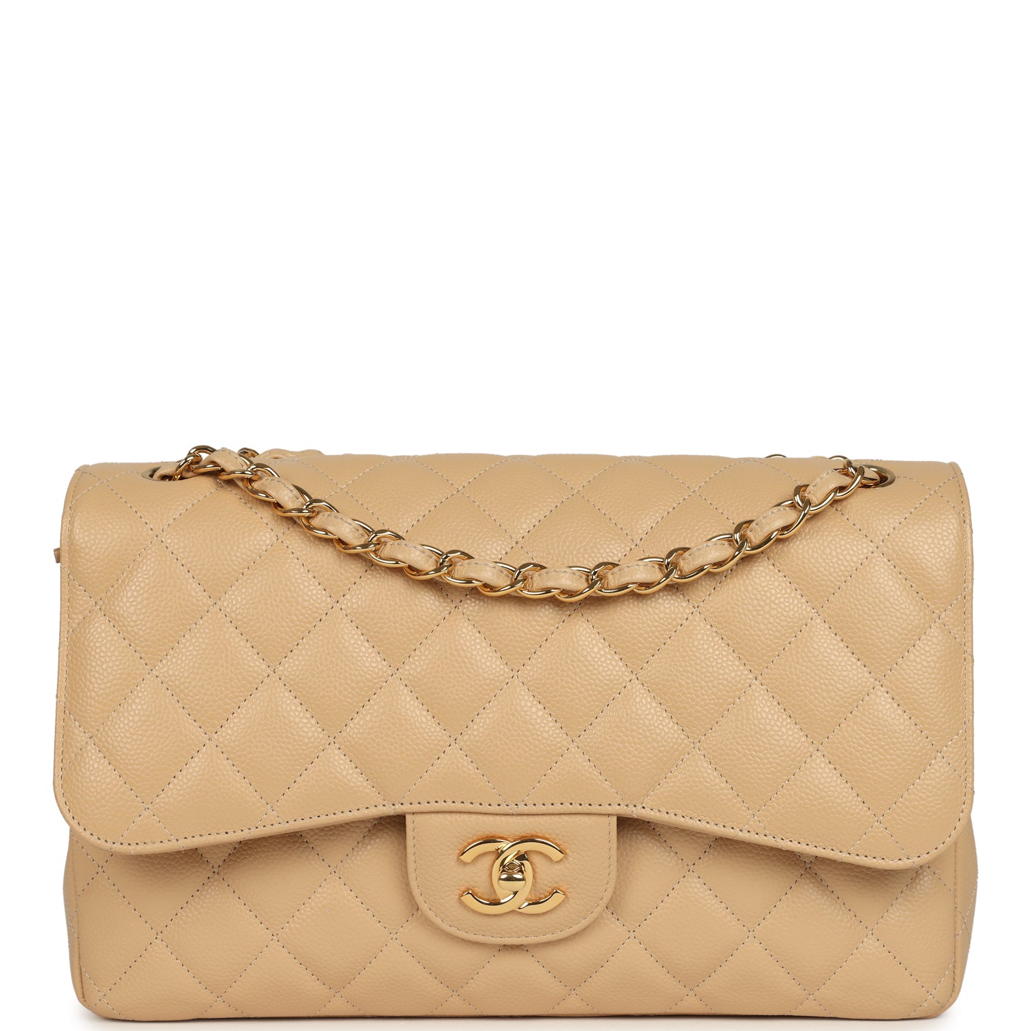 pre-owned-chanel-jumbo-classic-double-flap-bag-light-beige-caviar-gold-metal-2