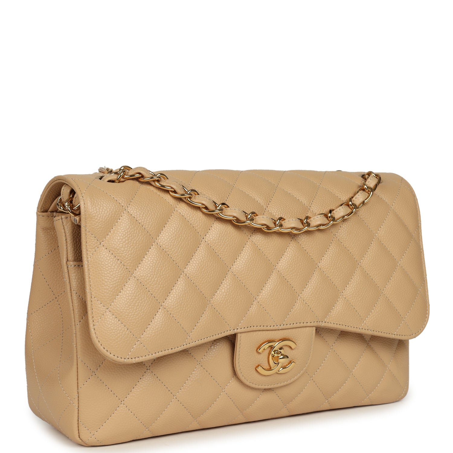 pre-owned-chanel-jumbo-classic-double-flap-bag-light-beige-caviar-gold-metal-2