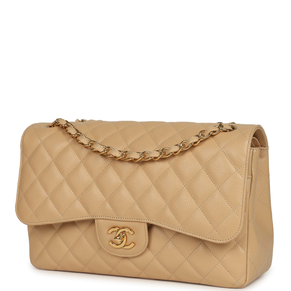 pre-owned-chanel-jumbo-classic-double-flap-bag-light-beige-caviar-gold-metal-2