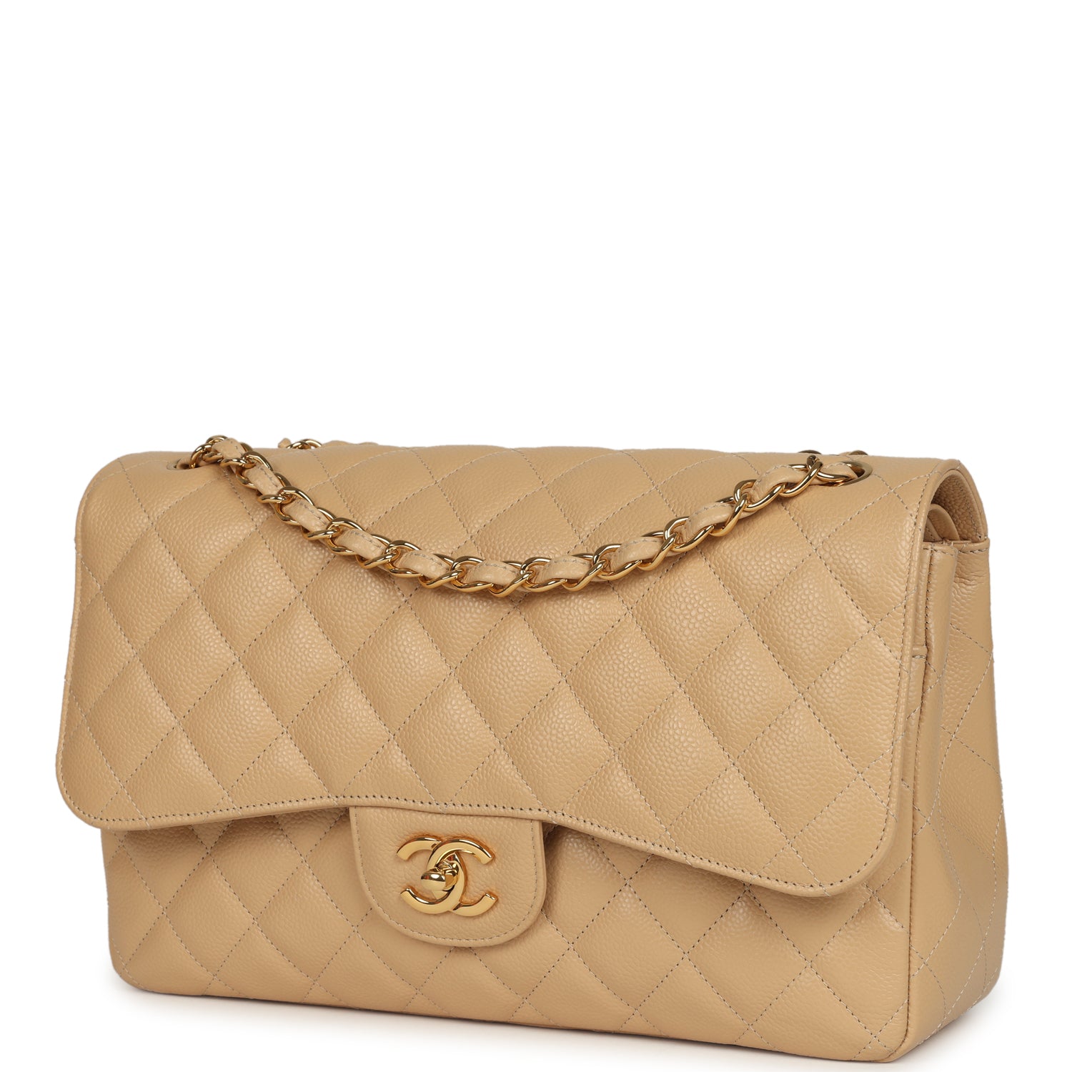 pre-owned-chanel-jumbo-classic-double-flap-bag-light-beige-caviar-gold-metal-2