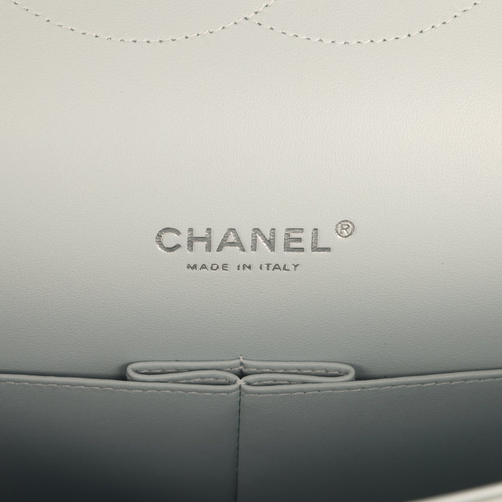 chanel-maxi-classic-double-flap-bag-light-blue-shiny-caviar-silver-metal