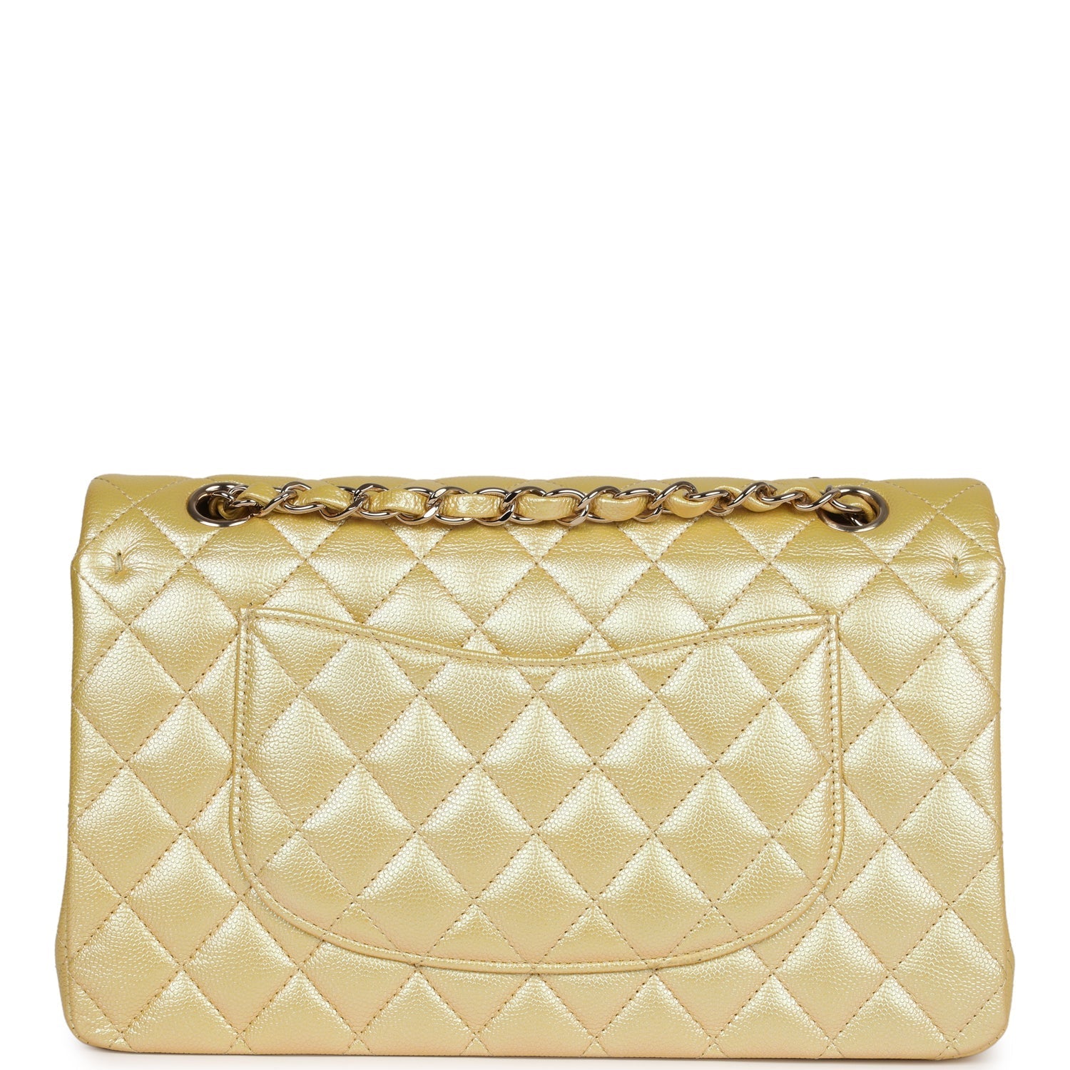 chanel-medium-classic-double-flap-bag-yellow-iridescent-caviar-gold-metal