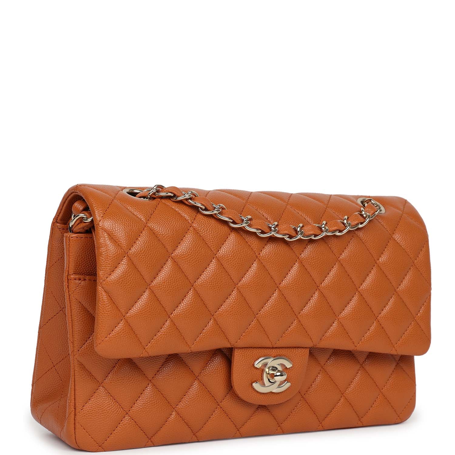 chanel-medium-classic-double-flap-bag-caramel-shiny-caviar-light-gold-metal