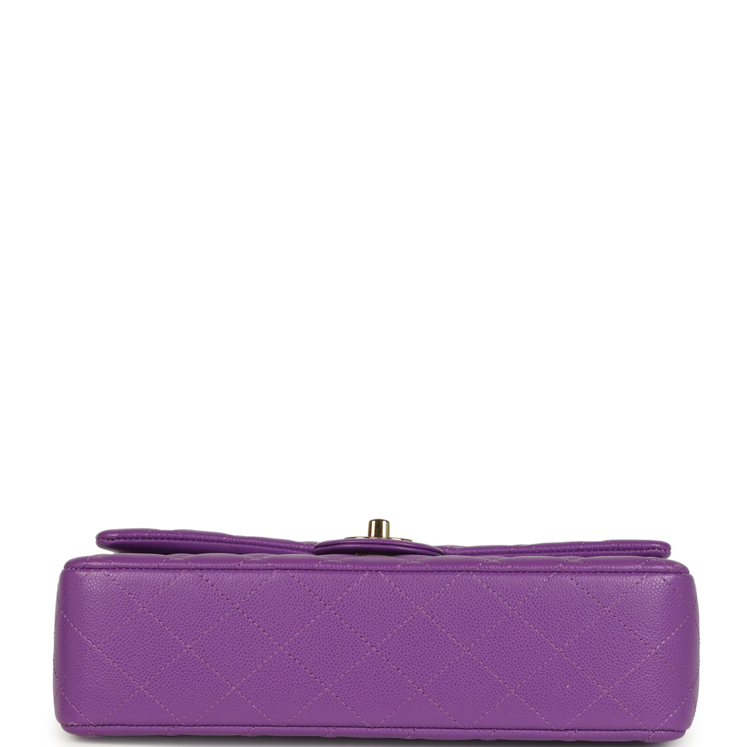 pre-owned-chanel-medium-classic-double-flap-bag-dark-purple-shiny-caviar-light-gold-metal