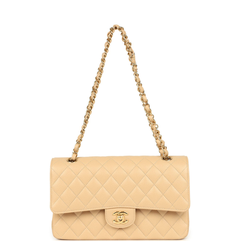 chanel-medium-classic-double-flap-beige-clair-caviar-gold-metal