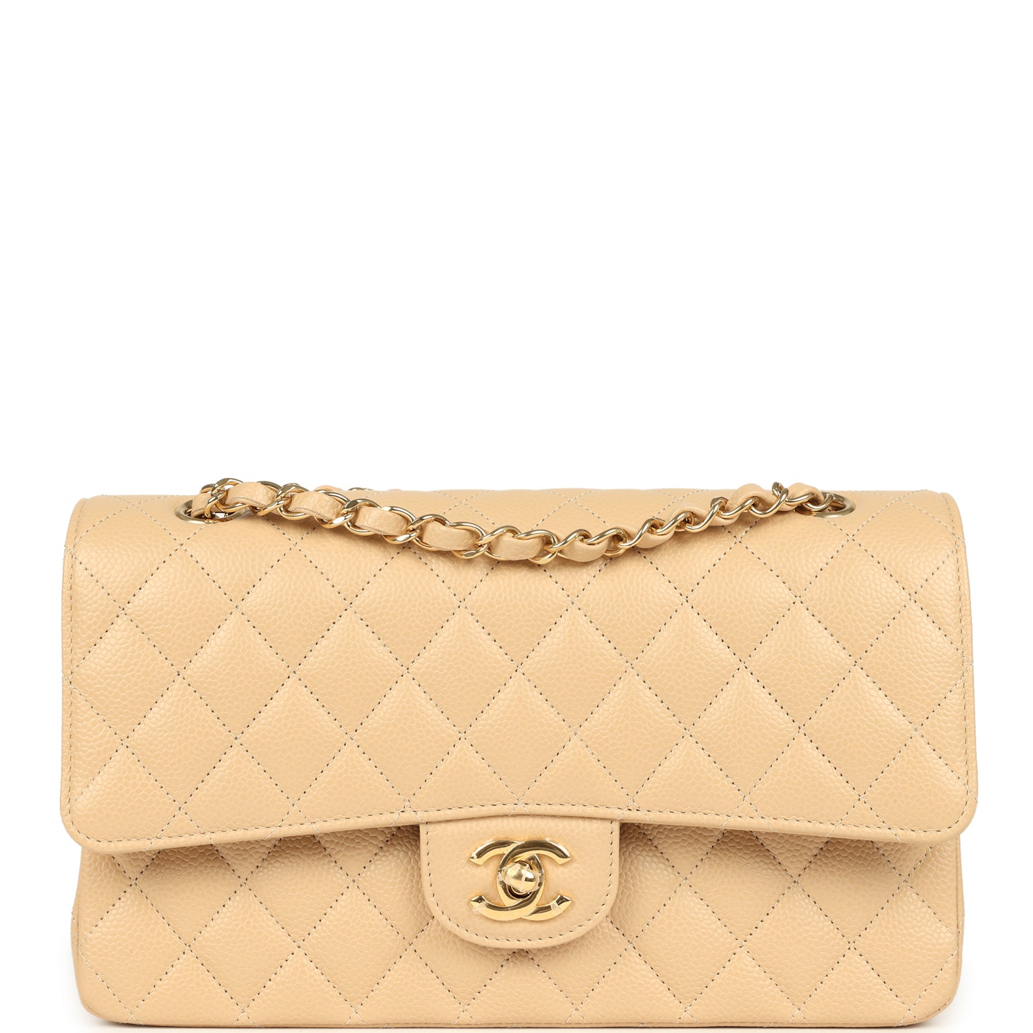 chanel-medium-classic-double-flap-beige-clair-caviar-gold-metal
