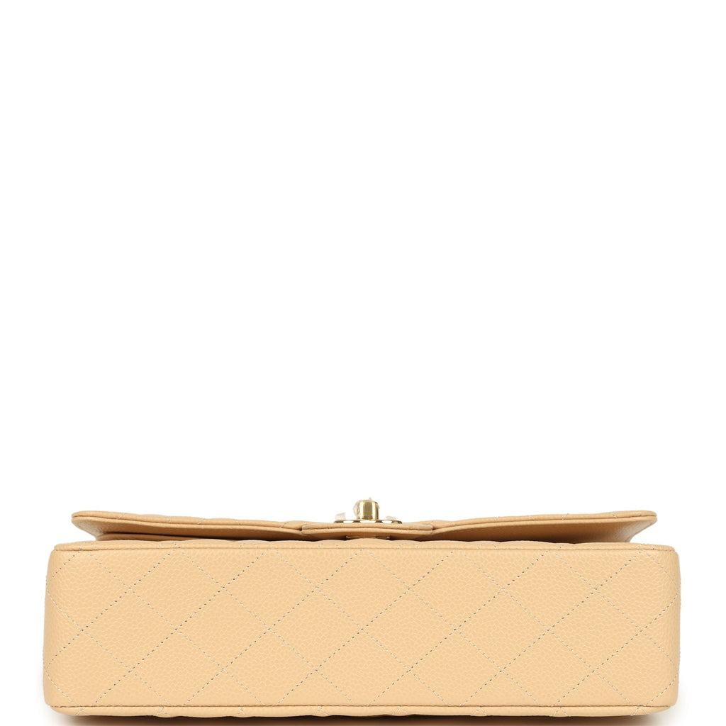 chanel-medium-classic-double-flap-beige-clair-caviar-gold-metal