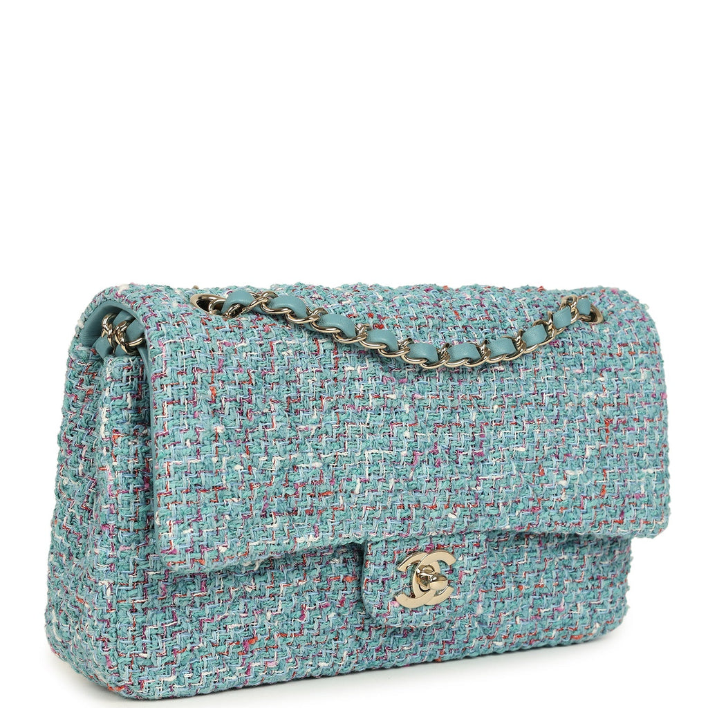 chanel-medium-classic-double-flap-bag-blue-multi-tweed-light-gold-metal