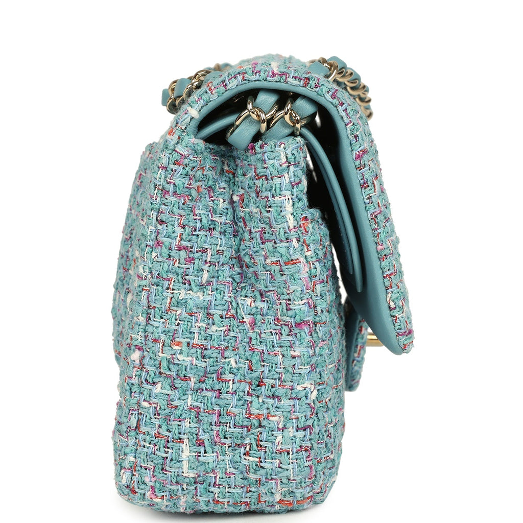 chanel-medium-classic-double-flap-bag-blue-multi-tweed-light-gold-metal