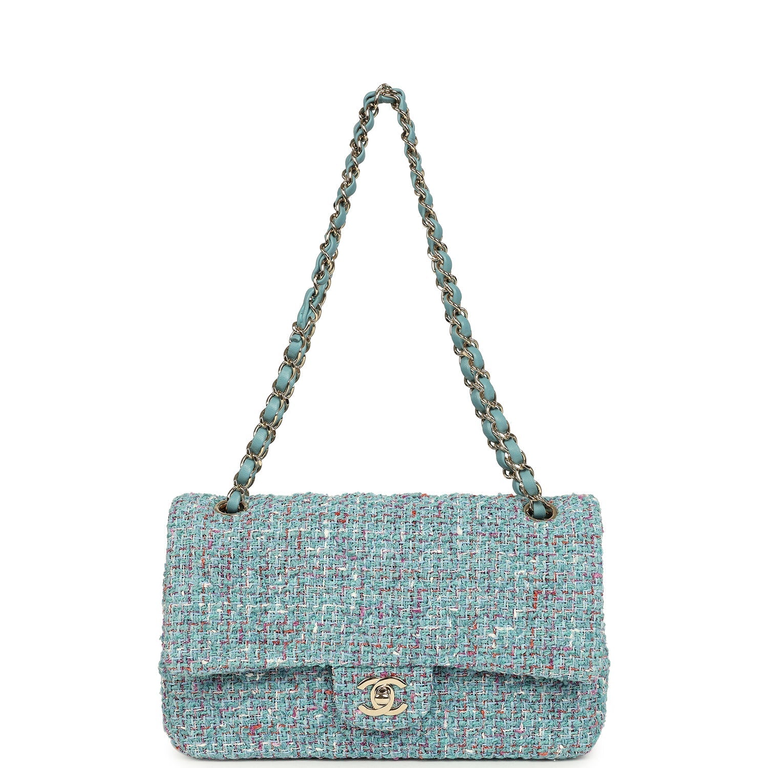 chanel-medium-classic-double-flap-bag-blue-multi-tweed-light-gold-metal