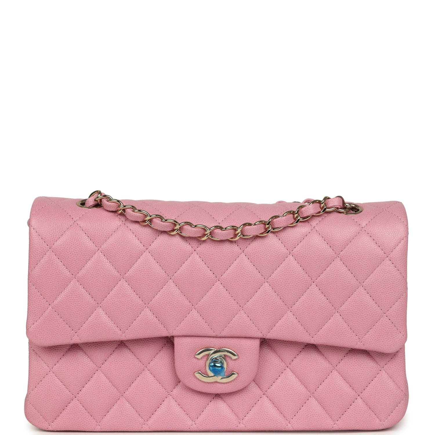 chanel-medium-classic-double-flap-bag-pink-shiny-caviar-light-gold-metal