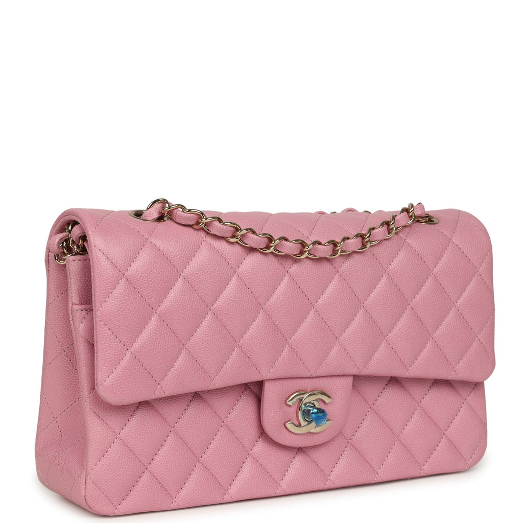 chanel-medium-classic-double-flap-bag-pink-shiny-caviar-light-gold-metal