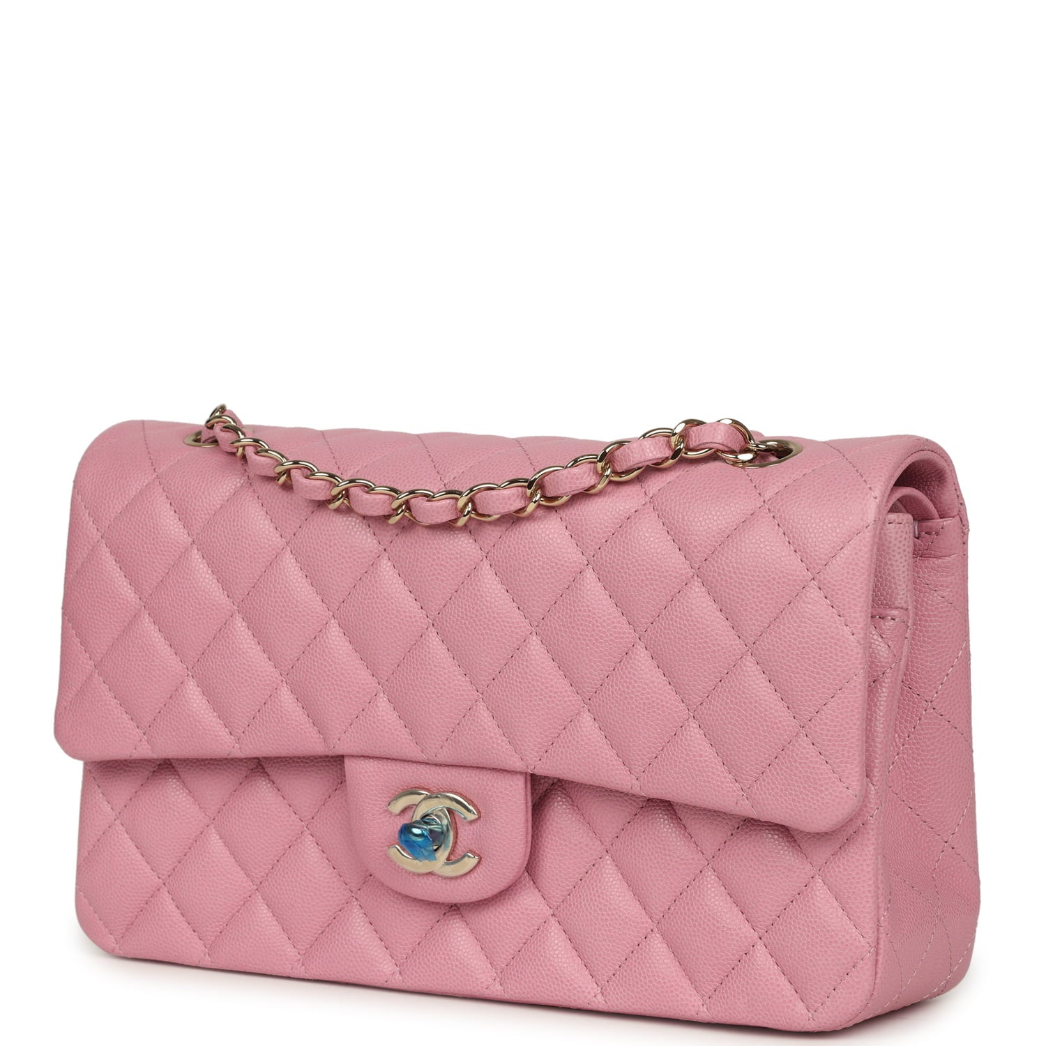 chanel-medium-classic-double-flap-bag-pink-shiny-caviar-light-gold-metal