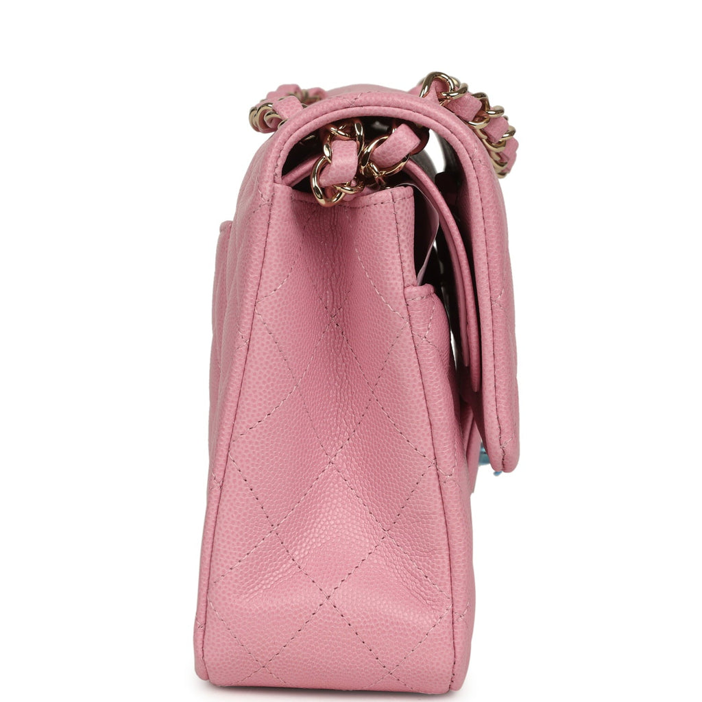 chanel-medium-classic-double-flap-bag-pink-shiny-caviar-light-gold-metal