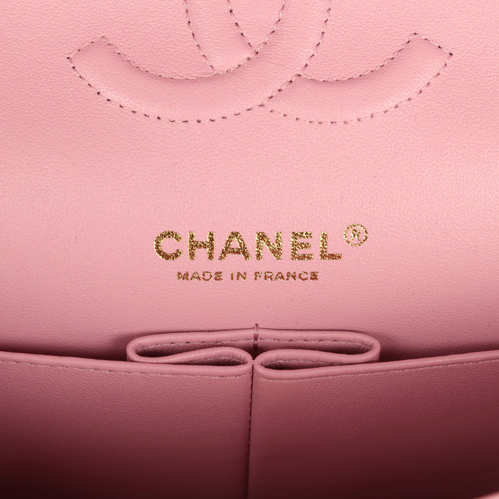 chanel-medium-classic-double-flap-bag-pink-shiny-caviar-light-gold-metal