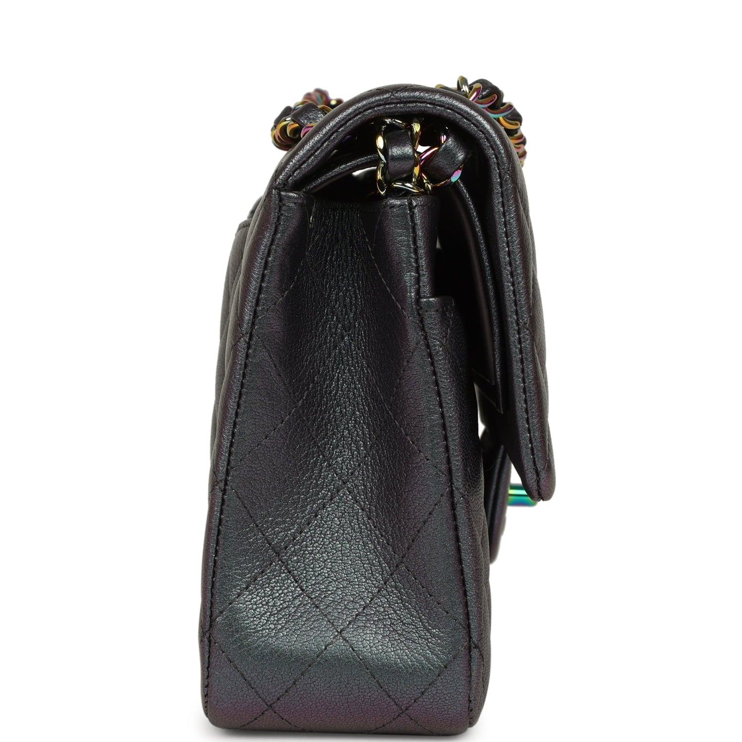 pre-owned-chanel-medium-classic-double-flap-bag-iridescent-purple-goatskin-rainbow-metal