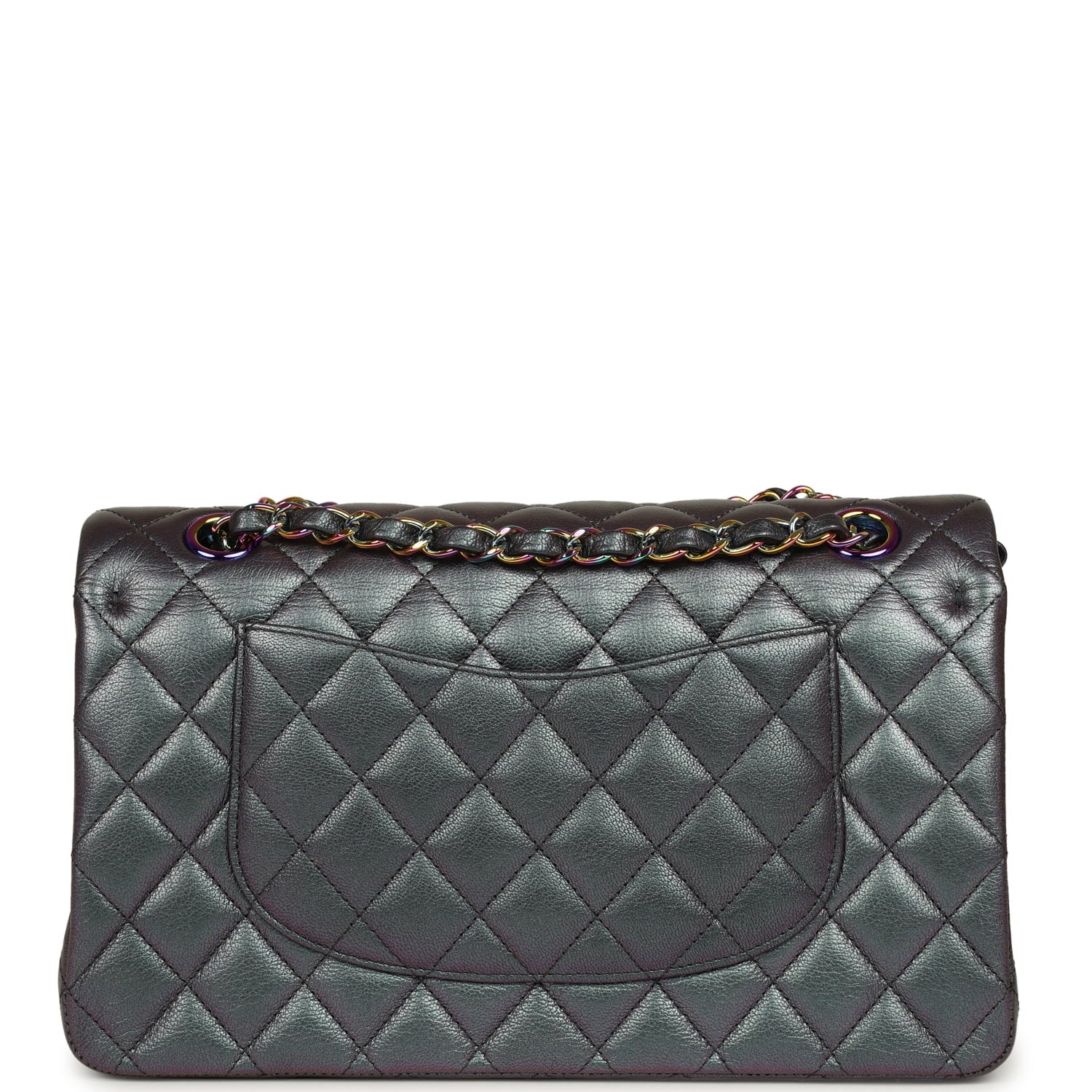 pre-owned-chanel-medium-classic-double-flap-bag-iridescent-purple-goatskin-rainbow-metal