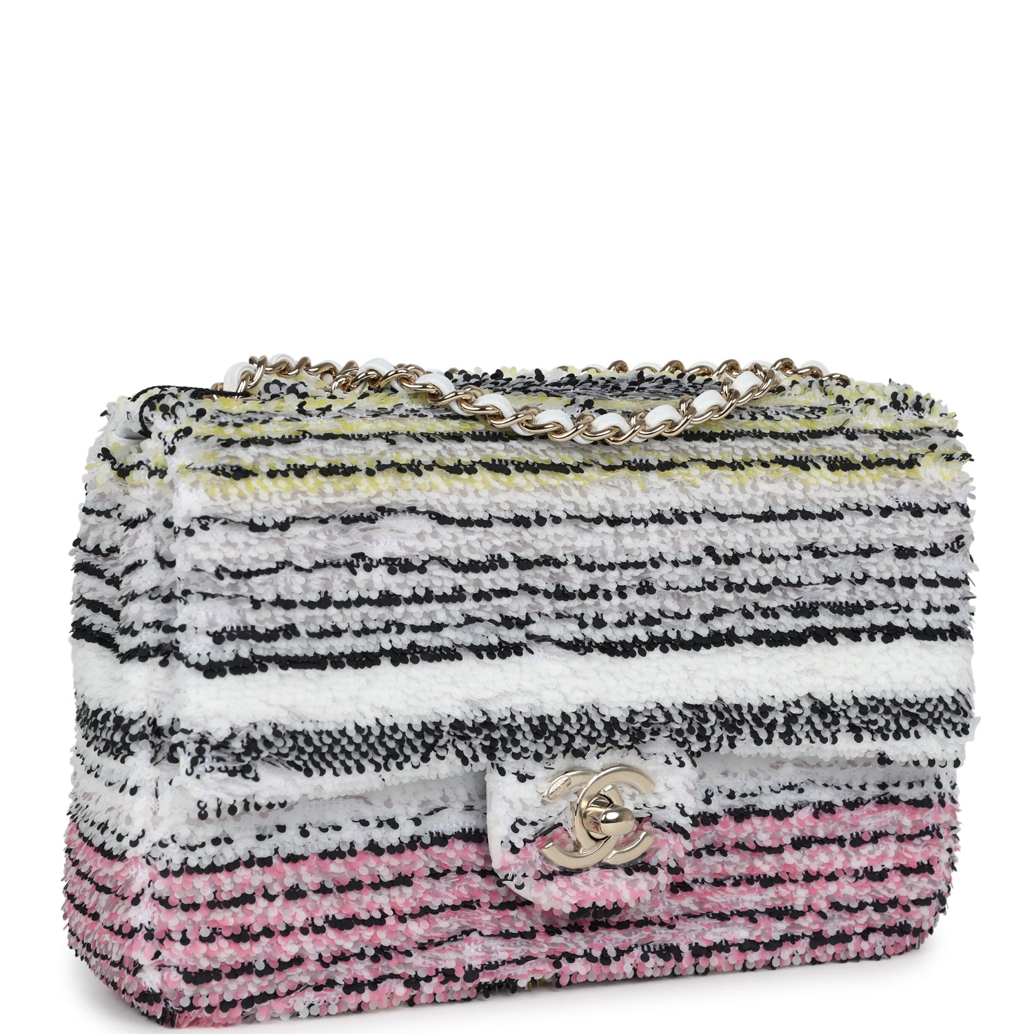 chanel-medium-classic-double-flap-white-multicolor-tweed-brushed-gold-metal