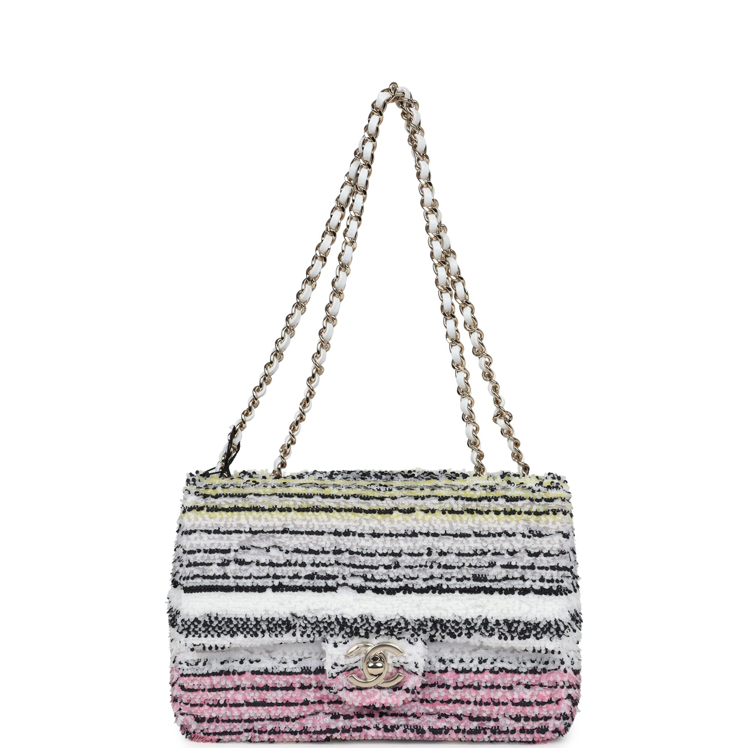 chanel-medium-classic-double-flap-white-multicolor-tweed-brushed-gold-metal