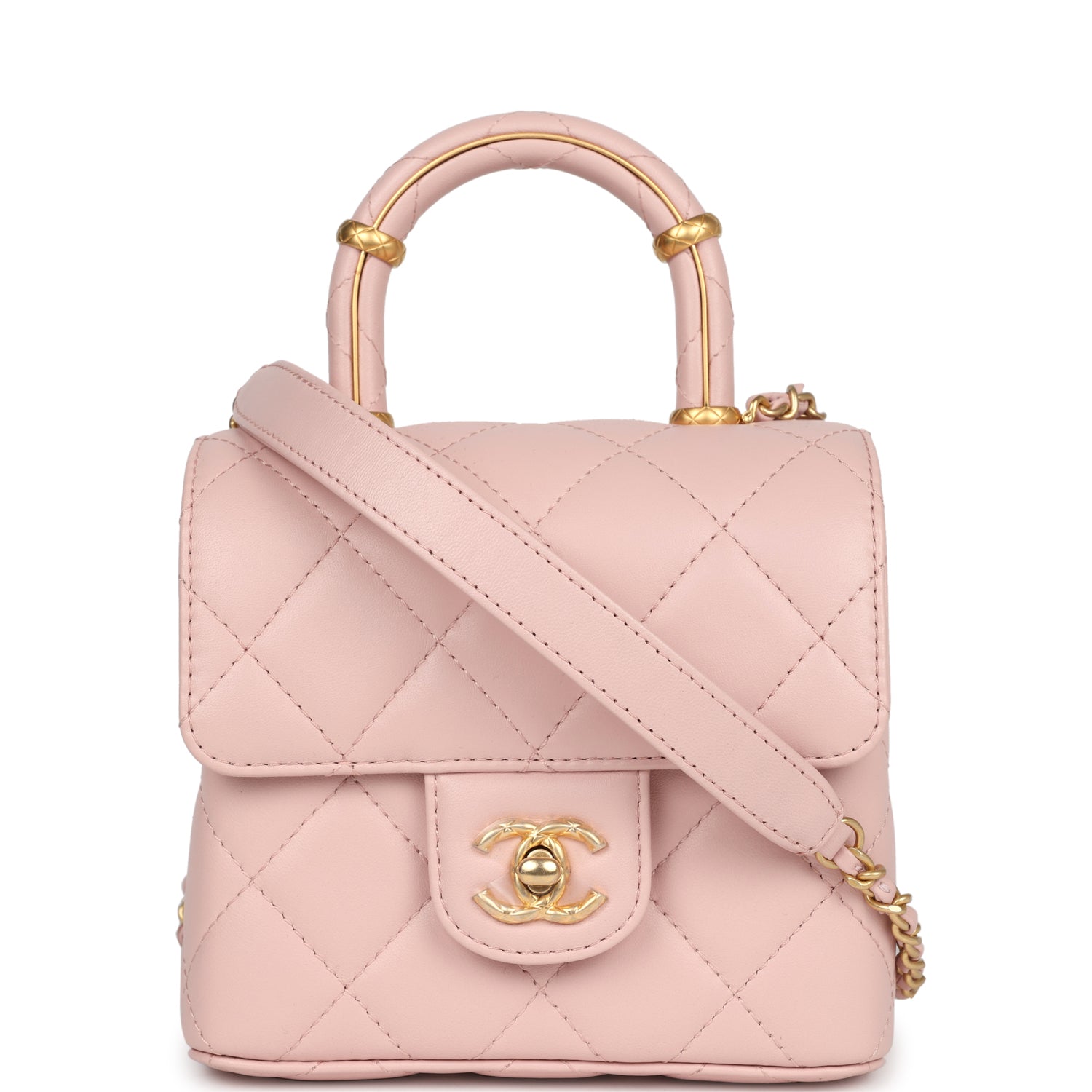 chanel-mini-square-top-handle-flap-light-pink-lambskin-gold-metal