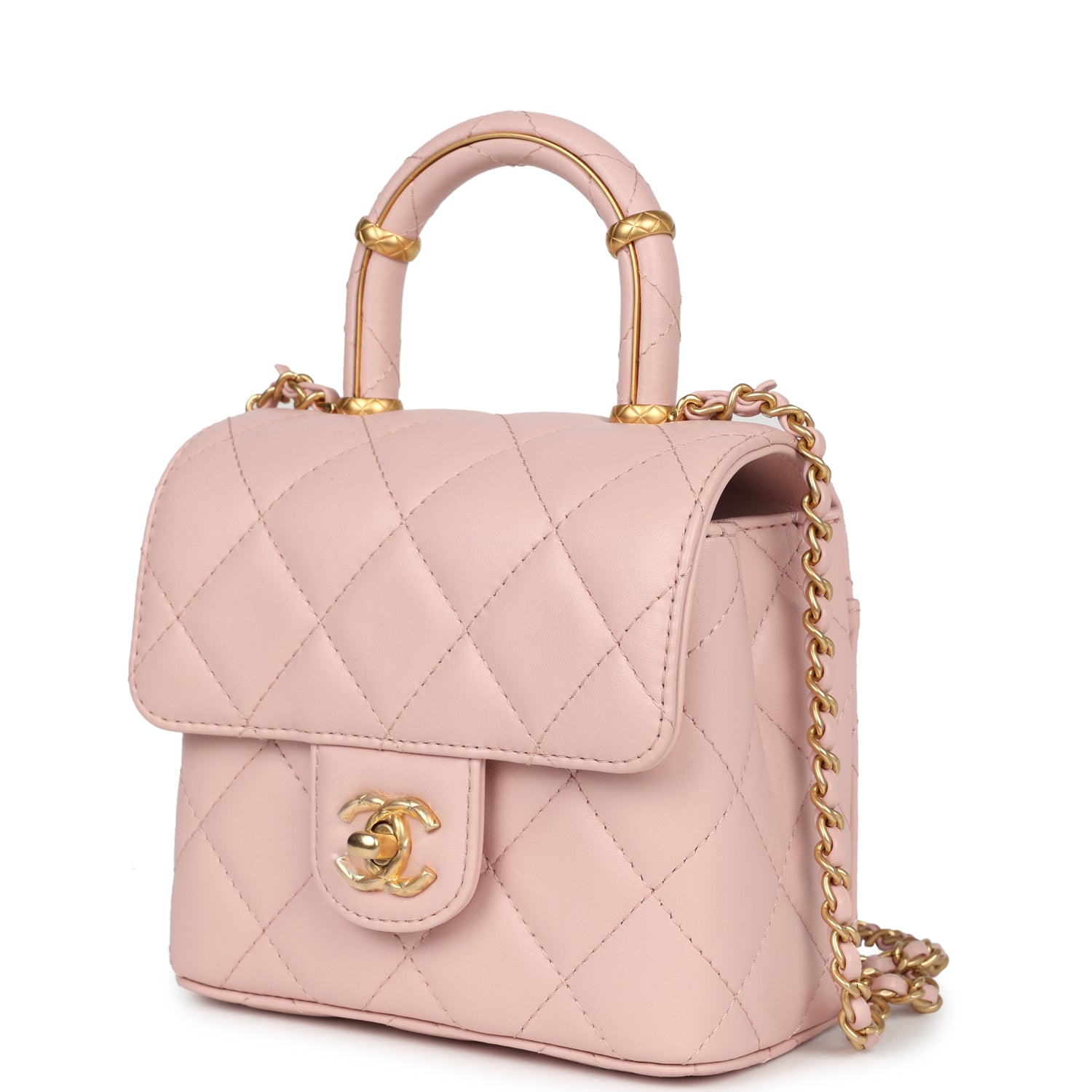 chanel-mini-square-top-handle-flap-light-pink-lambskin-gold-metal