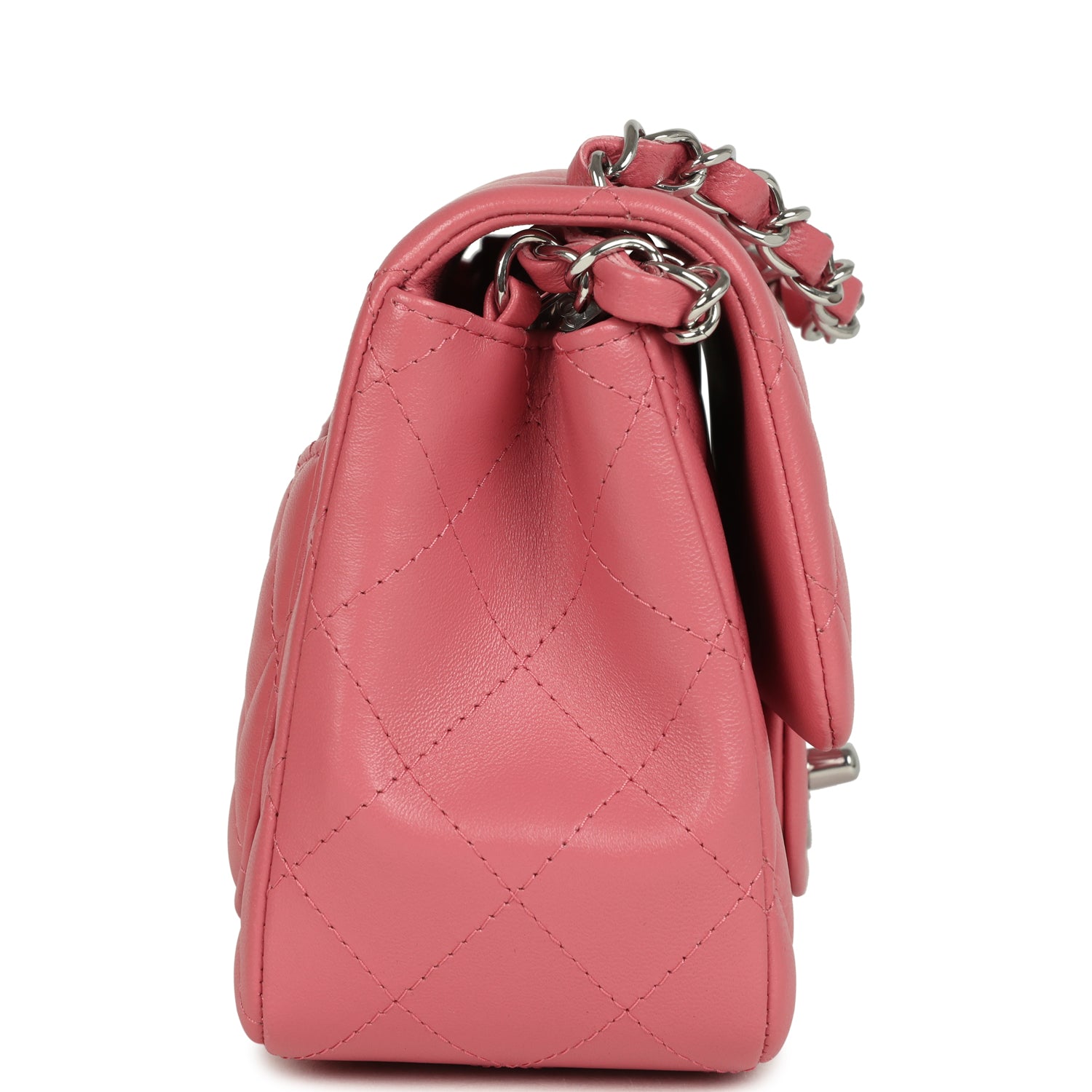 chanel-mini-classic-square-flap-bag-pink-lambskin-silver-metal