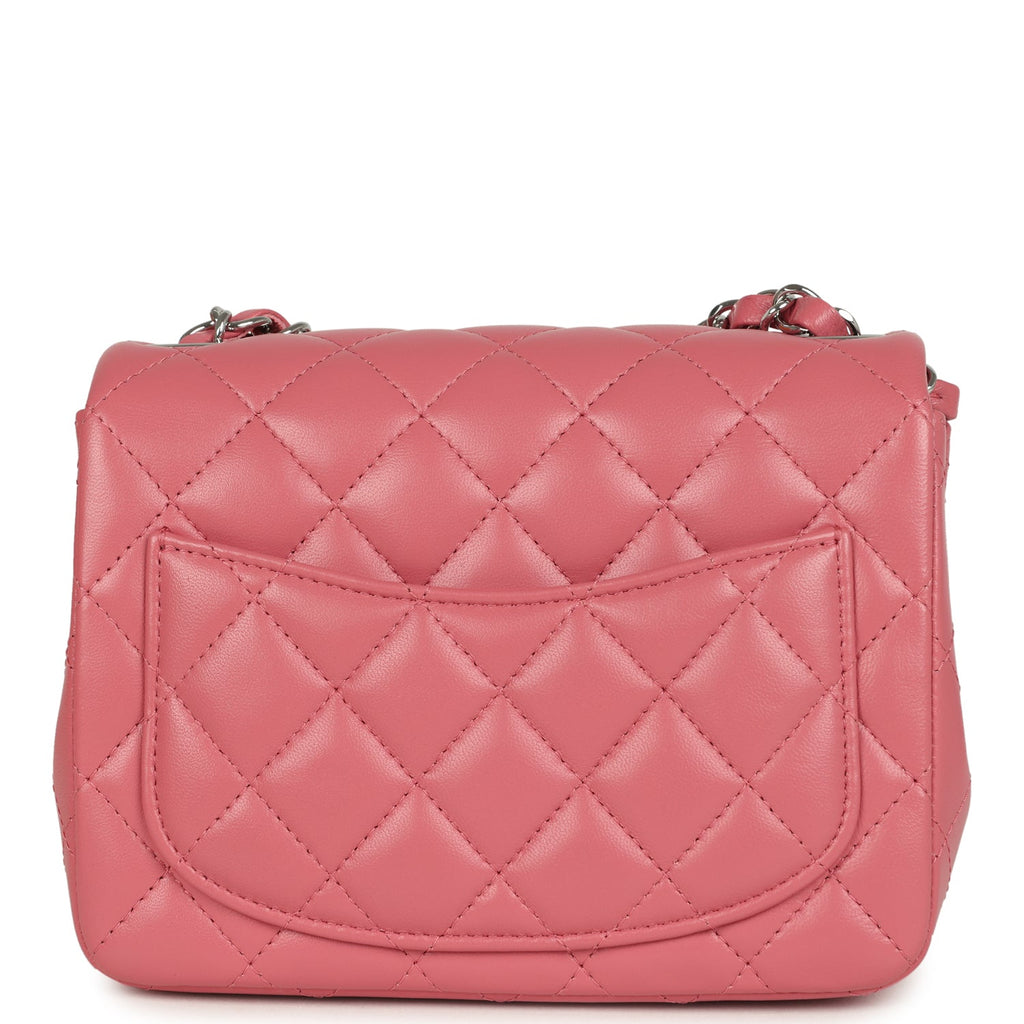 chanel-mini-classic-square-flap-bag-pink-lambskin-silver-metal