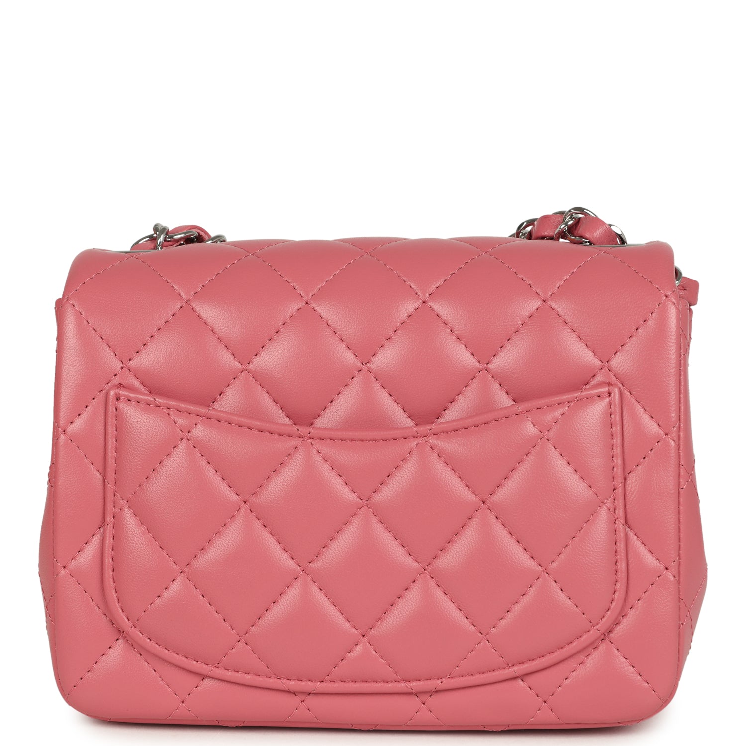 chanel-mini-classic-square-flap-bag-pink-lambskin-silver-metal