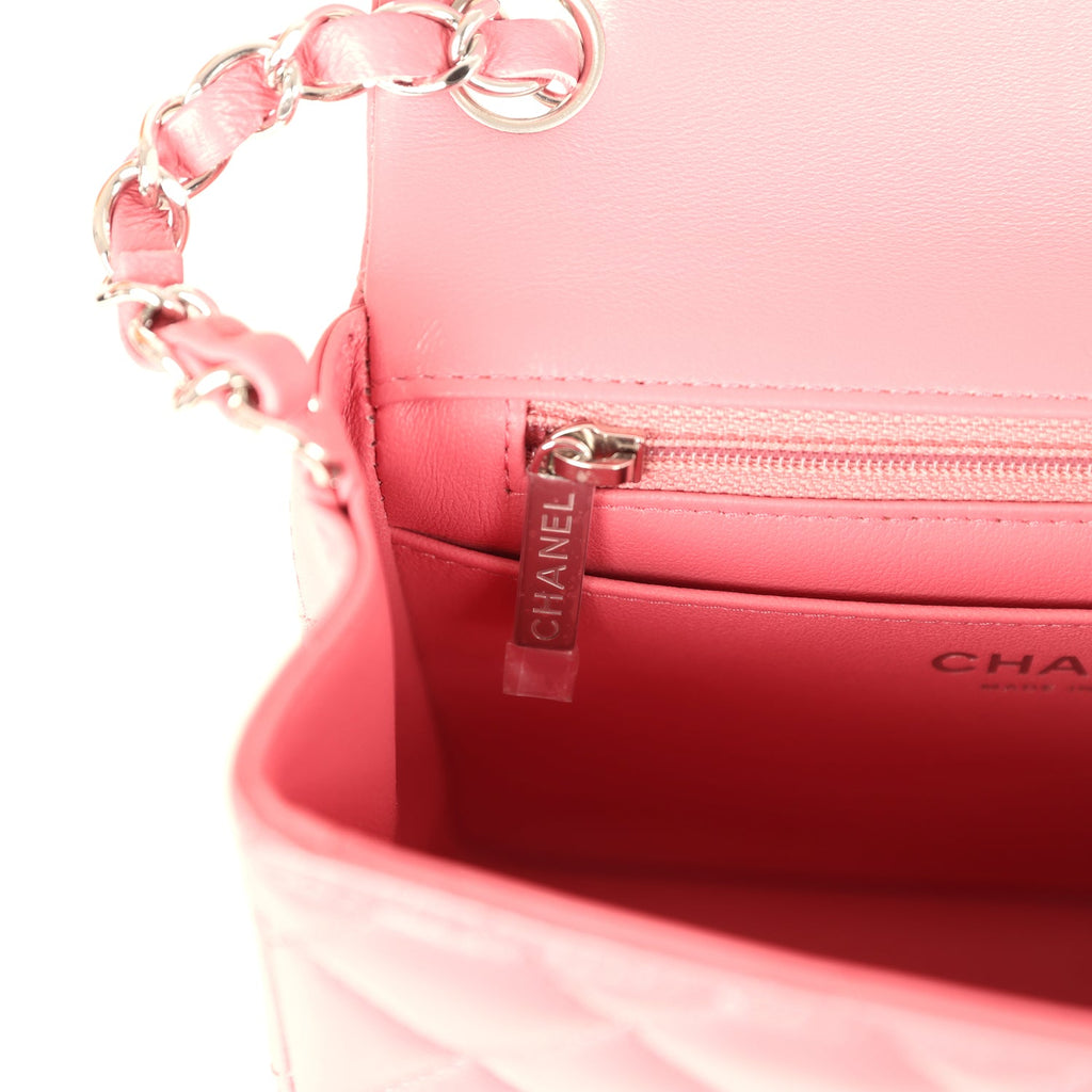 chanel-mini-classic-square-flap-bag-pink-lambskin-silver-metal
