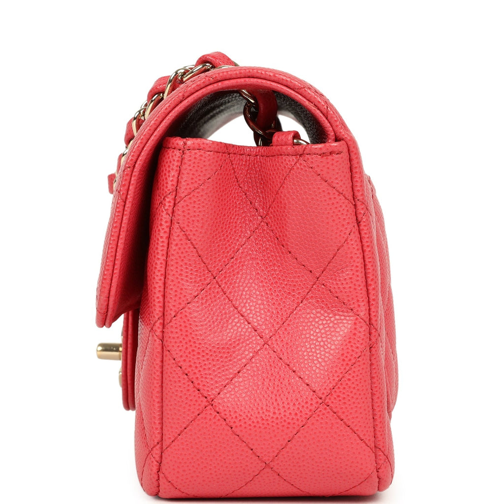 pre-owned-chanel-mini-classic-rectangular-flap-bag-dark-pink-caviar-light-gold-metal