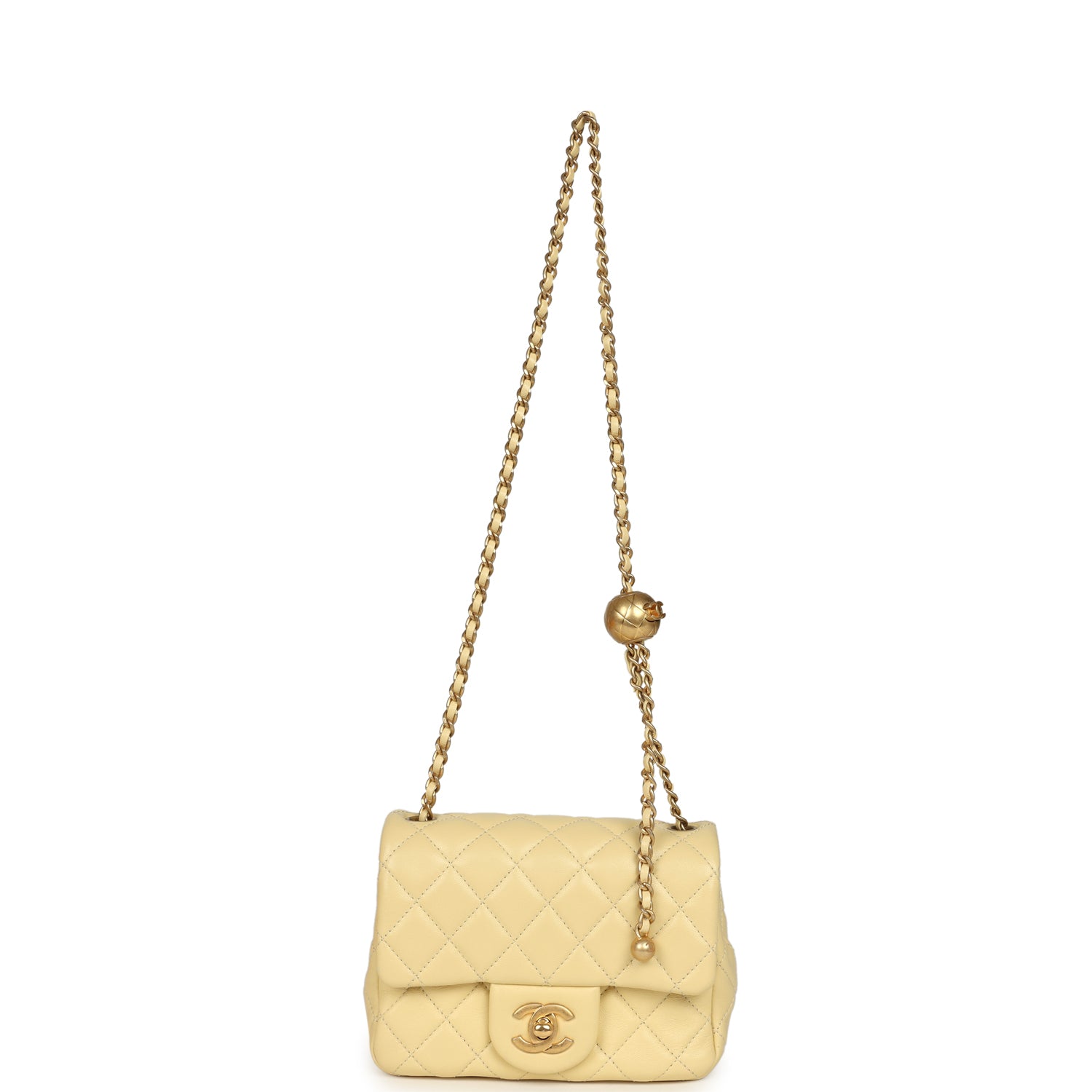 pre-owned-chanel-mini-pearl-crush-square-flap-bag-yellow-lambskin-brushed-gold-metal