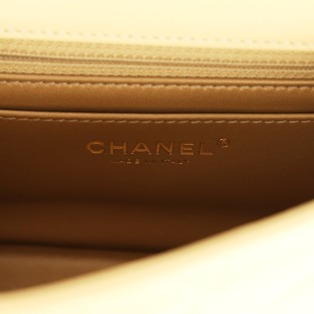 pre-owned-chanel-mini-pearl-crush-square-flap-bag-yellow-lambskin-brushed-gold-metal