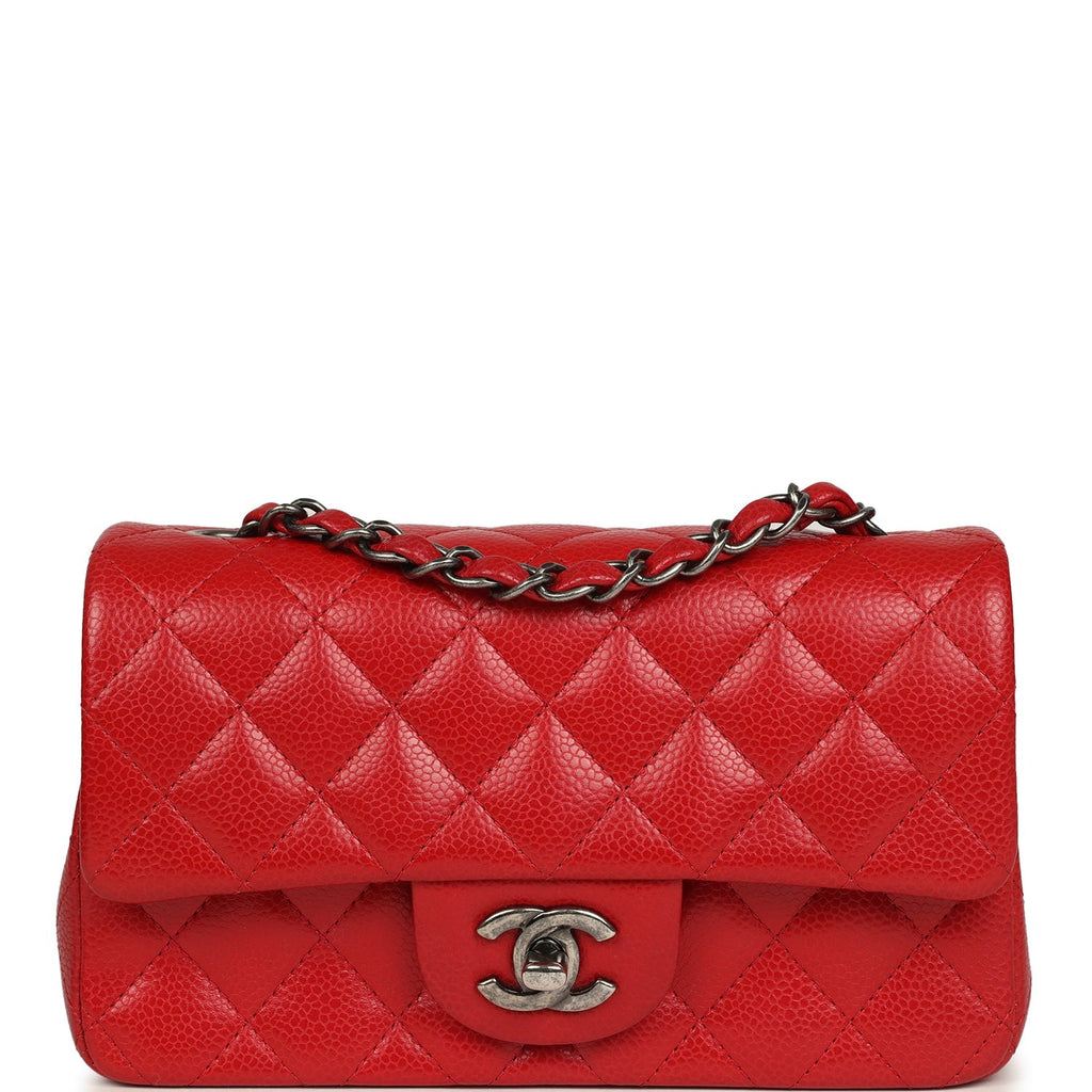 pre-owned-chanel-mini-classic-rectangular-flap-bag-red-caviar-aged-ruthenium-metal
