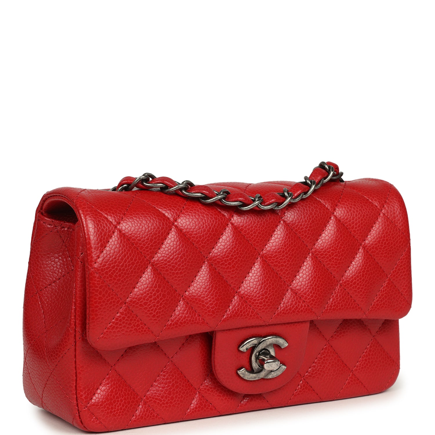 pre-owned-chanel-mini-classic-rectangular-flap-bag-red-caviar-aged-ruthenium-metal