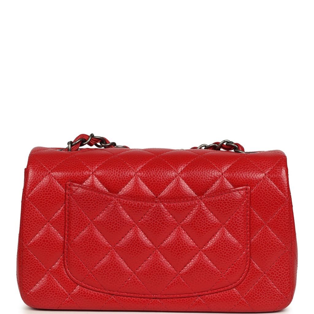 pre-owned-chanel-mini-classic-rectangular-flap-bag-red-caviar-aged-ruthenium-metal